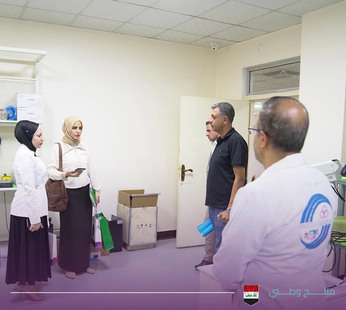 زيارة إحدى اللجان التابعة لوزارة الصناعة والمعادن – الدائرة الفنية ومكتب معالي الوزير