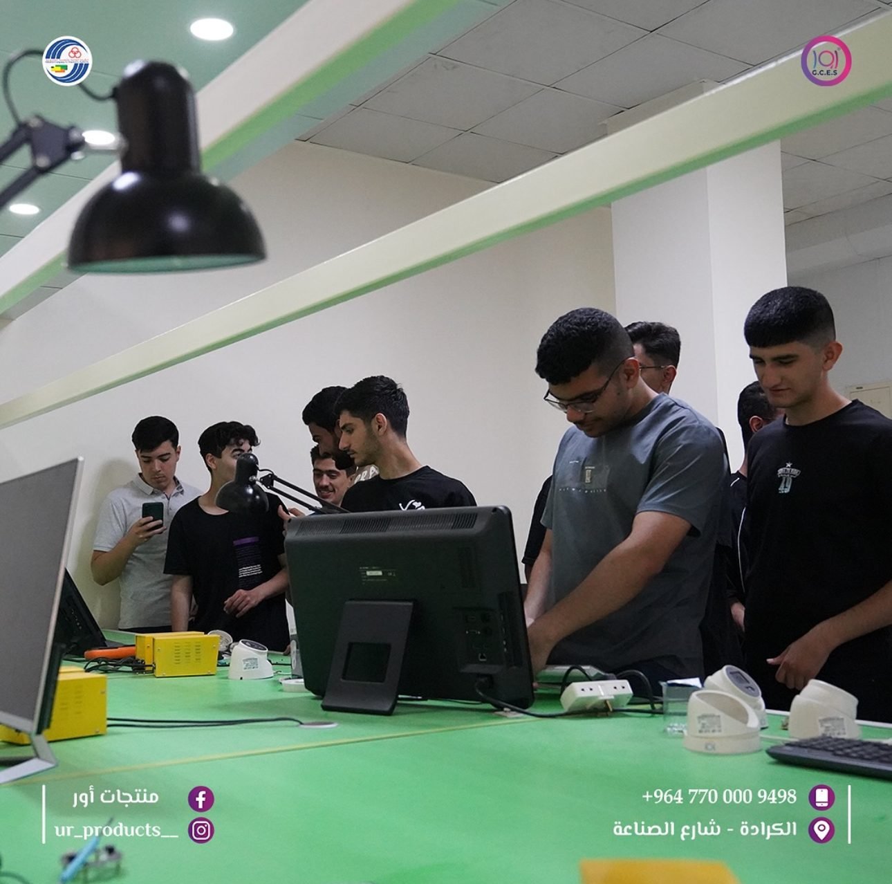 زيارة مجموعة من طلبة قسم علوم الحاسبات في الجامعة التكنولوجية
